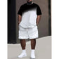 📢📢30% OFF !! ⏰Men's Summer Print Top & Shorts Set