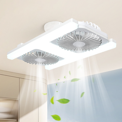 📢📢40% OFF !! ⏰ 2-in-1 LED Ceiling Fan Light – Dual Cooling, Ultra Bright, Tool-Free Install 🌀