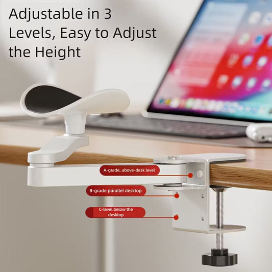 📢📢50% OFF !! ⏰Boost Your Workflow – Adjustable Ergonomic Clamp-On Arm Rest 🦾🔧💺