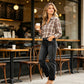 📢📢40% OFF !! ⏰ Women's Ripped Straight-Leg Jeans – High-Waist, Distressed, Stretchy 🆒