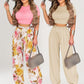 👕 LIMITED-TIME 50% OFF! ✨ Women's Two-Piece Set – Fitted T-Shirt, Loose Pants, Casual 🌸
