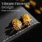 📢📢40% OFF !! ⏰Colorful Firework Stud Earrings – Cubic Zirconia, 18K Plated, Festive 🎆