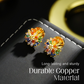 📢📢40% OFF !! ⏰Colorful Firework Stud Earrings – Cubic Zirconia, 18K Plated, Festive 🎆