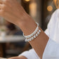 📢📢50% OFF !! ⏰Adjustable Silver Bell Charm Bangle Bracelet