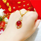 📢📢40% OFF !! ⏰Elegant Four-Leaf Clover Teardrop Necklace
