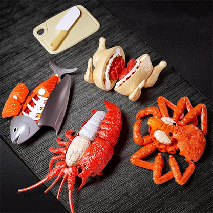 Realistic Cuttable Play Food Set for Kids