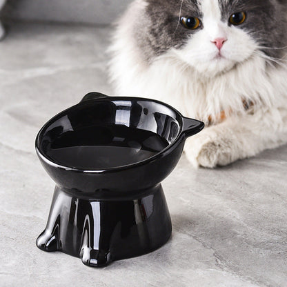 📢📢33% OFF !! ⏰Ergonomic Elevated Ceramic Cat Bowl