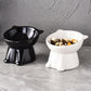 🏆LAST DAY SALE 50% OFF🔥Ergonomic Elevated Ceramic Cat Bowl