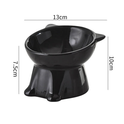 🏆LAST DAY SALE 50% OFF🔥Ergonomic Elevated Ceramic Cat Bowl