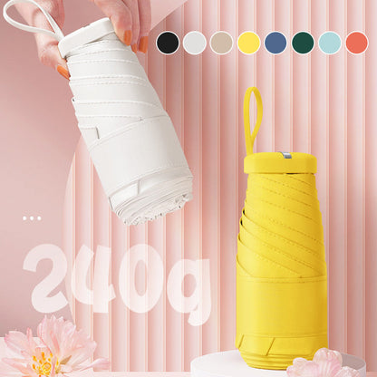 📢📢30% OFF !! ⏰Solid-color mini travel umbrella for sun & rain☀️🌧️