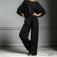 📢📢40% OFF !! ⏰Women's Two-Piece Loose Fit Top & Wide-Leg Trousers Set – Relaxed, Breathable & Effortlessly Chic ✨