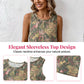 📢📢30% OFF !! ⏰ Women's Printed Sleeveless Top & Wide-Leg Pants Set – Flowy & breathable – Perfect for summer, beach or resort wear – effortless chic 🌸