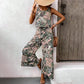 📢📢30% OFF !! ⏰ Women's Printed Sleeveless Top & Wide-Leg Pants Set – Flowy & breathable – Perfect for summer, beach or resort wear – effortless chic 🌸
