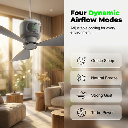 📢📢40% OFF !! ⏰ Rechargeable Hanging Fan with Light – Cordless, practical & perfect for home, camping and travel 🏠 ⛺ ✨