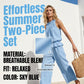 📢📢40% OFF !! ⏰ Women’s Ruffled Two-Piece Set – Smocked Neck, Relaxed Fit, Vacation Style 🌺