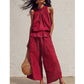 📢📢40% OFF !! ⏰ Women’s Ruffled Two-Piece Set – Smocked Neck, Relaxed Fit, Vacation Style 🌺