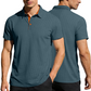 Men's Casual Short Sleeve Collared Shirt