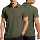Men's Casual Short Sleeve Collared Shirt