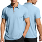 Men's Casual Short Sleeve Collared Shirt