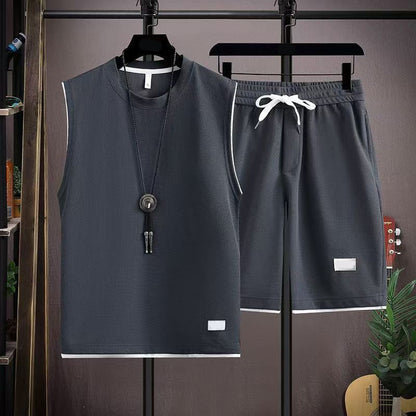 Men’s Minimalist Crew Neck Tank & Shorts Set