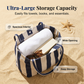 📢📢30% OFF !! ⏰ Classic Vertical Stripe Beach & Shopping Tote👜