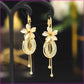 📢📢33% OFF !! ⏰Elegant Flower Tassel Dangle Earrings