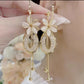 📢📢33% OFF !! ⏰Elegant Flower Tassel Dangle Earrings
