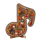 📢📢40% OFF !! ⏰Wooden Musical Note Jigsaw Puzzle🎶🧩