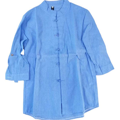 📢📢40% OFF !! ⏰Men's Casual Linen Mandarin Collar Shirt