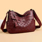 📢📢40% OFF !! ⏰ Women’s PU Leather Crossbody Bag – Checkerboard, Multi-Compartment, Adjustable 🌸