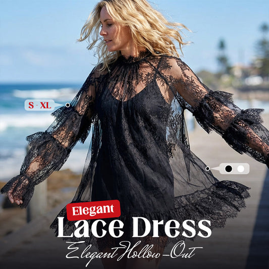 📢📢30% OFF !! ⏰Elegant Hollow-Out Lace Dress