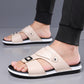 📢📢50% OFF !! ⏰Men's Faux Leather Slip-On Sandals