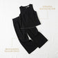 📢📢40% OFF !! ⏰ Women’s Sleeveless Top & Wide-Leg Pants Suit – Lace Trim, Flowy, 2-Piece 🌸
