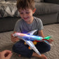 📢📢50% OFF !! ⏰ Electric Toy Plane with Sound & Lights – Auto-Bounce, Realistic, Fun 💫