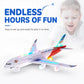 📢📢50% OFF !! ⏰ Electric Toy Plane with Sound & Lights – Auto-Bounce, Realistic, Fun 💫
