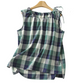 📢📢40% OFF !! ⏰Women's Plaid Tie-Shoulder Sleeveless Top
