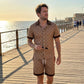 📢FLASH SALE📢30% OFF !! ⏰New arrivals now on sale-Men's Printed 2-Piece Summer Set