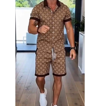 📢FLASH SALE📢30% OFF !! ⏰New arrivals now on sale-Men's Printed 2-Piece Summer Set