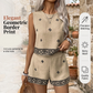 📢📢30% OFF !! ⏰Women's Bohemian Print Sleeveless Top & Shorts Set