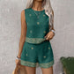 📢📢30% OFF !! ⏰Women's Bohemian Print Sleeveless Top & Shorts Set