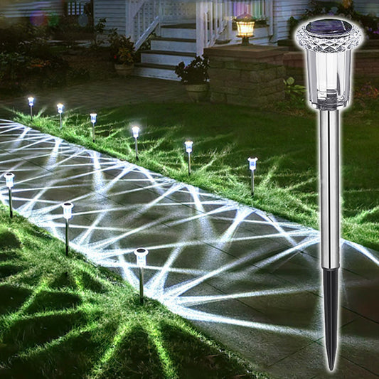 📢📢30% OFF !! ⏰6 PCS Solar Waterproof Landscape Lights for Outdoor Courtyard