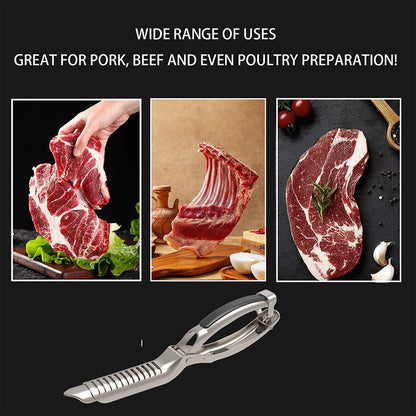 📢📢40% OFF !! ⏰Stainless Steel BBQ Rib Skinner