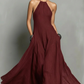 Women's Elegant Sleeveless Halter Maxi Dress
