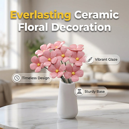 📢📢40% OFF !! ⏰Everlasting Ceramic Floral Decoration