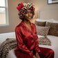 📢📢30% OFF !! ⏰Leopard Print Cat Ear Hair Bonnet