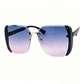 📢📢40% OFF !! ⏰ Rimless Oversized Square Sunglasses – Gradient Lens, Glitter Details, UV Protection ✨