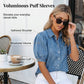📢📢40% OFF !! ⏰Women's Puff Sleeve Denim Blouse – Button-Down, Lapel Collar, Lightweight 🌟