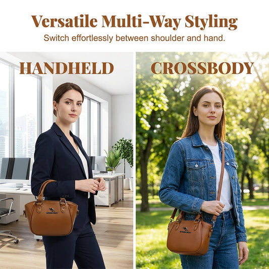 📢📢30% OFF !! ⏰Retro Boston Handbag – Pebbled Texture, Crossbody, Compact & Spacious 🎀