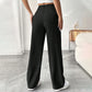 📢📢30% OFF !! ⏰ Women's High Waist Wide-Leg Pants – Belt Loops, Hidden Zipper, Flowing Fit 🌟