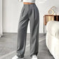 📢📢30% OFF !! ⏰ Women's High Waist Wide-Leg Pants – Belt Loops, Hidden Zipper, Flowing Fit 🌟